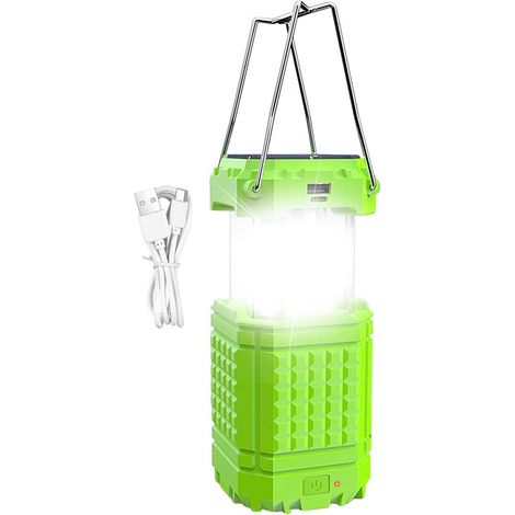 Linterna solar para camping,Lámpara de exterior impermeable para tienda de campaña,Luz LED portátil recargable de 3000 mAh para viajes (1/5)