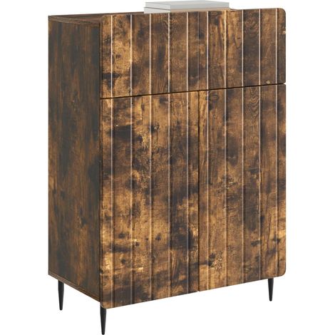 Maison Exclusive - Credenza Rovere Fumo 66 x 34,5 x 92 cm Legno ingegnerizzato
