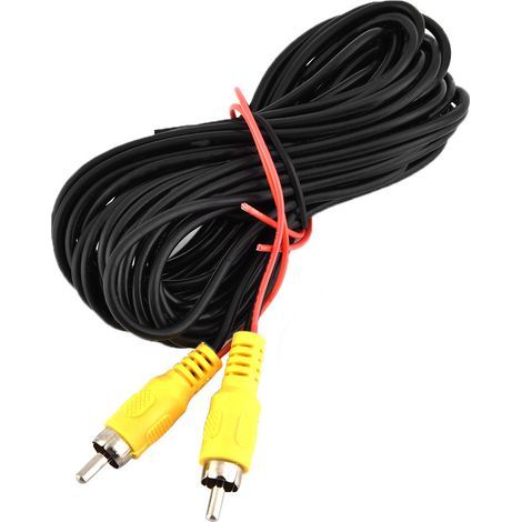Câble vidéo RCA de voiture, transmission de signal stable anti-brouillage, rallonge AV de 6 m pour caméra de recul (1/5)