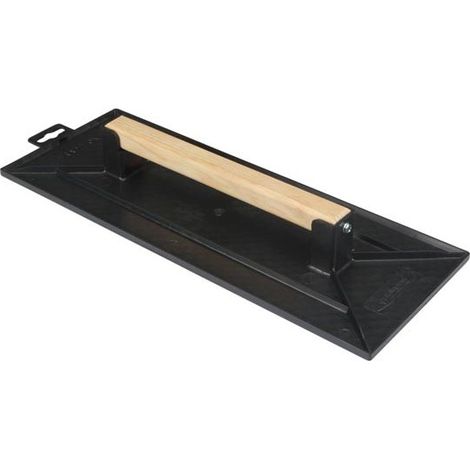 Taliaplast – Taloche rectangle 42x16cm noire – Construction plateau alvéolé – Pour finitions précises sur surfaces enduites – Référence 300405 (1/5)