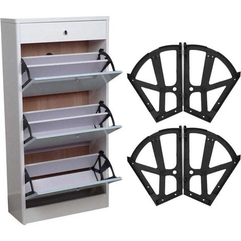 4 Pièces Chaussures charnières Tiroir Cabinet Charnières En Raccords De Remplacement pour Cuisine Salon Armoire De Rangement Chaussures