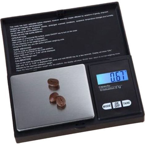 Küchenwaage, 500 g Kapazität, 0,1 g Genauigkeit, Digitalanzeige, Messwerkzeug für Lebensmittel und Tee. (1/5)
