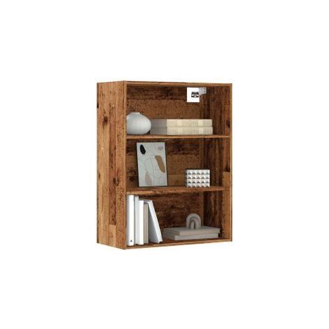Armoire murale suspendue vieux bois 69,5x32,5x90 (1/5)