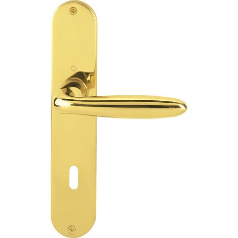 HOPPE® Drückergarnitur mit Langschild Verona M151/302, Messing, 2803667