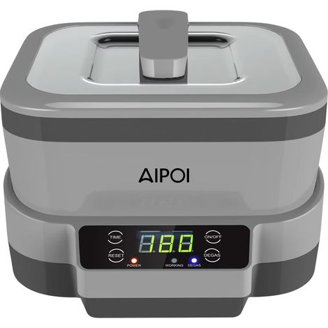 Machine de nettoyage à ultrasons 2L – 40 kHz – panneau LED tactile – minuterie intelligente pour bijoux et montres (1/5)