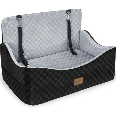 Siège Auto Chien, Siège Auto pour Chien de Grande Moyenne Taille, lit de Voyage avec Ceinture de sécurité, Coussin épais, Fond antidérapant, Lavable et Portable (1/5)