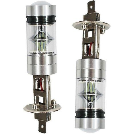 Umrüstsatz für H1-LED-Nebelscheinwerfer, 100-W-Lampen, 6000 K, Kaltweiß, 3000 K, 12 V/24 V – H1-6000K