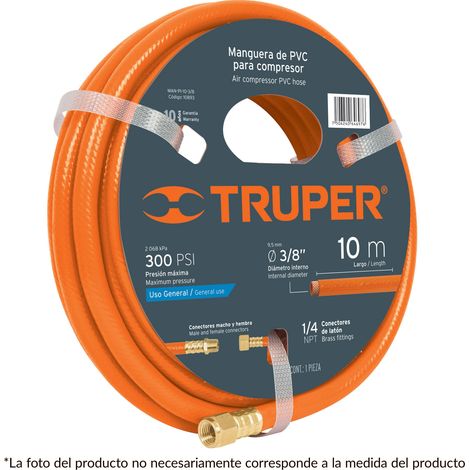 Manguera de PVC baja presión - 10 m - 1/4"