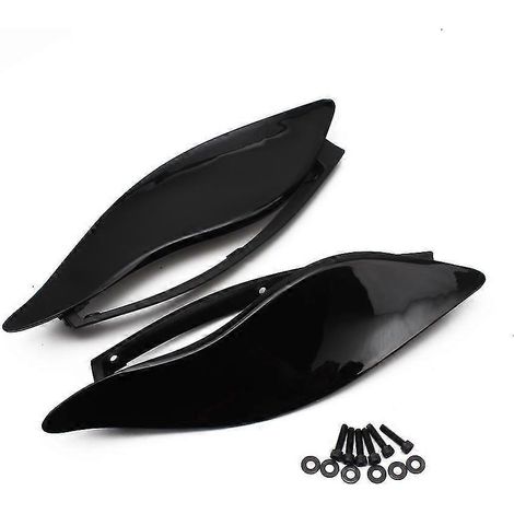 Déflecteurs d'air latéraux de carénage réglables pour Harley Touring CVO Electra Street Tri Glide 2014-2020 - Noir (1/5)