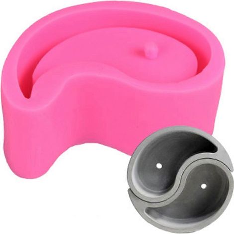3D-Blumentopf-Silikonform, Handform für Sukkulentenvase aus Beton, Backwerkzeug für Schokoladenkuchen und Fondant, Kreatives Partyzubehör - Größe 8.