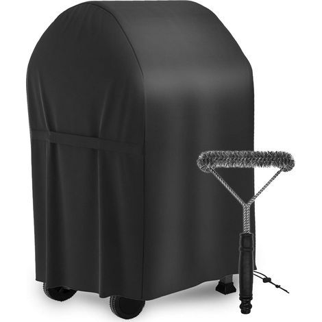 Housse Barbecue Gaz Bache Barbecue de Protection BBQ Couverture Anti-UV Imperméable pour Weber, Holland, Jennair avec Une Brosse Grill pour Barbecue (77 x 67 x 110cm) (1/5)