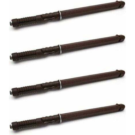 4x Support d'étagère caché invisible flottant marron capacité 15kg Console Fixation Murale Suspendue Tiroir Meuble Mur Dissimulé Décoration DIY, 10 x 100mm - Crezuo (1/4)