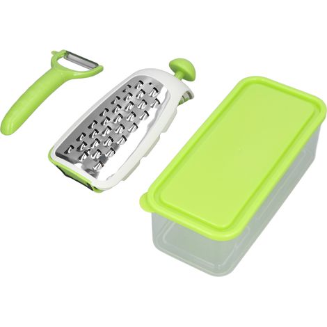 Tagliaverdure multifunzionale 4 in 1 in acciaio inossidabile, portatile, leggero e facile da usare. (1/5)