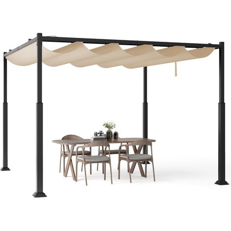 COSTWAY Gazebo Esterno Resistente,Gazebo Esterno,Gazebo Legno,Gazebo Pergola,Pergola In Ferro,Pergola Legno,Tettoia Per Esterno In Legno,Gazebo In Legno Per E (1/5)
