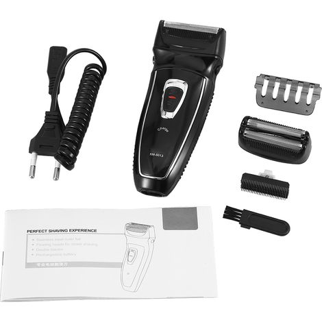 Kemei Tondeuse Barbe Électrique Sans Fil Rasoir à Mains Libres Machine à Raser (1/5)