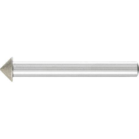 PFERD TOOLS Diamant-Schleifstift Spitzkegel Ø10x90° SchaftØ6 mm D64 (fein) zum Anfasen/Entgraten/Senken
