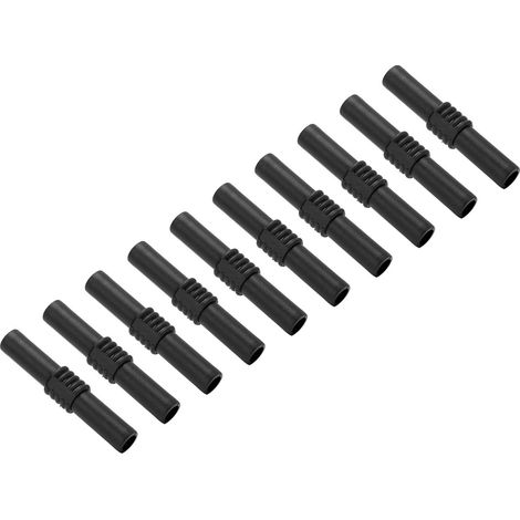 Lot de 10 adaptateurs banane femelle-femelle 4mm isolés PVC laiton pour appareils électroniques électroménager bateau camping-car (1/5)