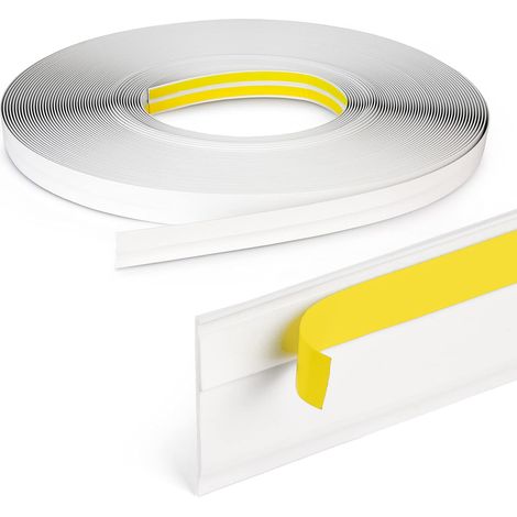 Profilé de fenêtre DQ-PP avec rebord - Longueur : 5 m - Largeur : 60 mm - Épaisseur : 1,5 mm - Blanc - Profilés de fenêtre, profilés plats, profilés en plastique, profilés de finition (1/5)