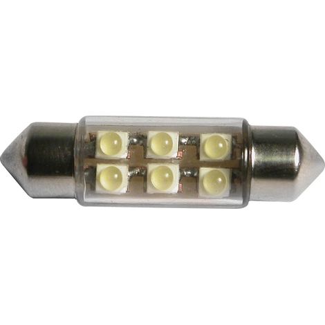 ampoules navette 37mm 6 SMD LED white
