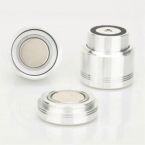 4 pieds de haut-parleur flottants pour amplificateur, pointes de support 53x51mm-- (1/5)