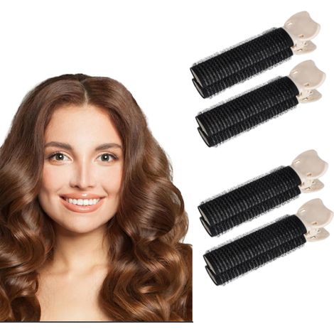 Pinzas Para Raíces Del Cabello - 4 Unidades - Diseño De Pico De Pato - Para Rizos Y Volumen En Raíces Y Flequillos (1/5)
