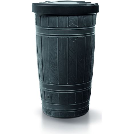 WOODCAN 265L Regenwassertank de, Abmessungen (mm) 648x648x1128, Farbe Schwarz