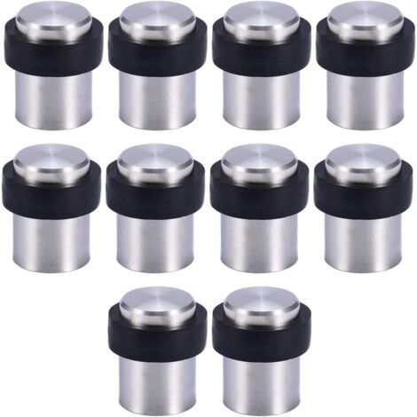 10 X Butoir de Porte de Sol 4.5 cm en Acier Inox Arrêt de Porte Butoir Bloque Porte-READCLY (1/5)