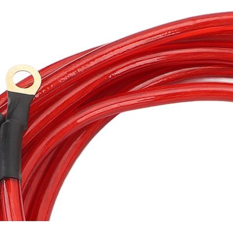 Kit de fils de masse 5Pcs pour véhicule, performance démarrage améliorée, aluminium cuivré PVC 0-48V DC (1/5)