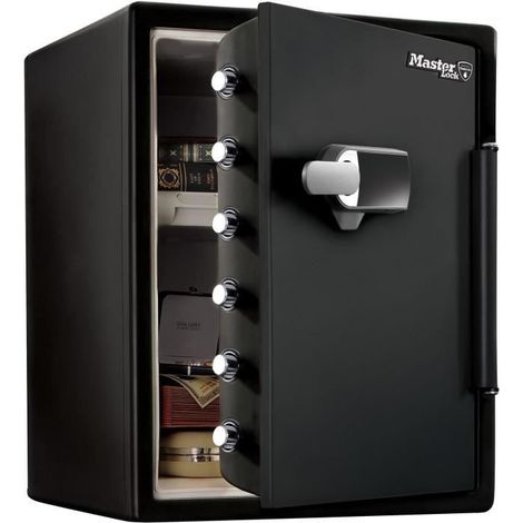 MASTER LOCK Coffre-fort ignifugé et résistant à l'eau (code tactile + alarme) 56,5 L (1/5)