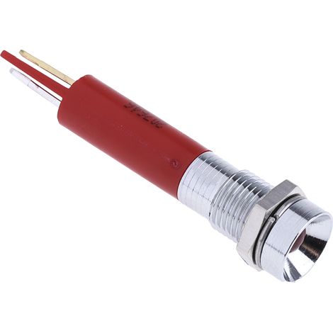 Voyant LED clignotante Rouge RS PRO, dia. 8mm, 24V c.c. ( Prix pour 1 )