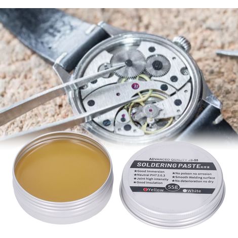 Gelbe Lötpaste, Niedertemperatur-Flussmittel ohne Nachbearbeitung, harzbasierte Lötpaste, 55 g (1/5)