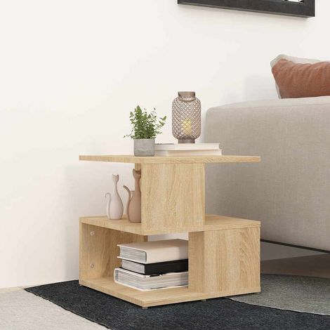Table d'appoint-Table basse-Table Salon Chêne sonoma 40x40x40 cm Aggloméré 134550 (1/5)