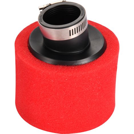 [Two-pack] 35 mm angled red air filter, universal air filter kit for 50-125 cc 4-stroke off-road motorcycles/quads (dual unit)--BIEMMEDUE (1/5)