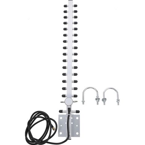 Antenne Directionnelle Yagi Wi-FI 2, 4g 25dbi en Alliage D’Aluminium Noir, eur Rp-sma Câble de 150cm, pour Modems et Cartes Réseau sans Fil (1/5)