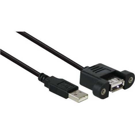 Cavo USB 2.0 da pannello Tipo A Maschio / Femmina - 0,5 Metri