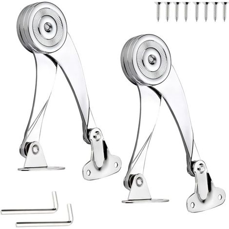 Charnière Porte Placard, Support Charnière Acier Inoxydable Charniere Meuble Réglable Angle D'ouverture 75 ° / 90 ° / 110 °avec Clé Hexagonale Pour Les Armoires Et Penderies Domestiques