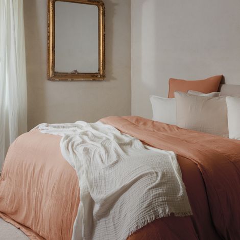 Parure de lit MILOS coton Taie 50x70 cm 240x220 cm (1/5)