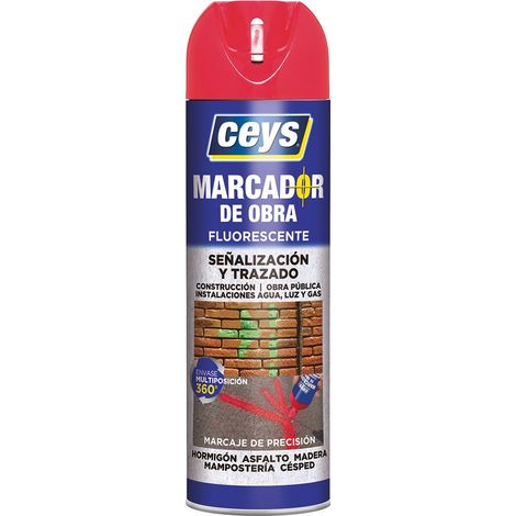 CEYS Pennarello per costruzioni rosso resistente agli agenti atmosferici 500 ml 908001
