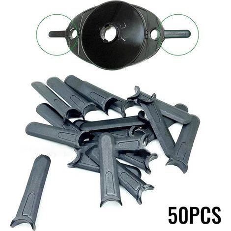 Packung mit 50 Kunststoff-Schneidklingen für Flymo Hover Vac/Micro Lite/Minimo/Mow n Vac Rasenmäher (1/5)