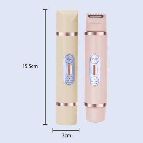 Rasoir électrique Double tête, lèvres, cheveux, aisselles, épilateur intime privé, tondeuse pour jambes (1/5)