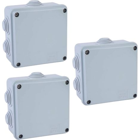 Cassetta derivazione gewiss 3 pezzi gw44004 100x100x50 ip55 con passacavi (1/4)