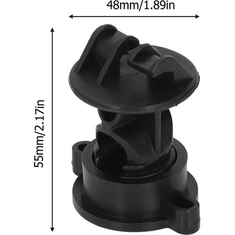 100 pièces isolant ABS 55mm longueur 48mm largeur boulon Type isolateurs pour clôture électrique jardin agricole noir (1/5)