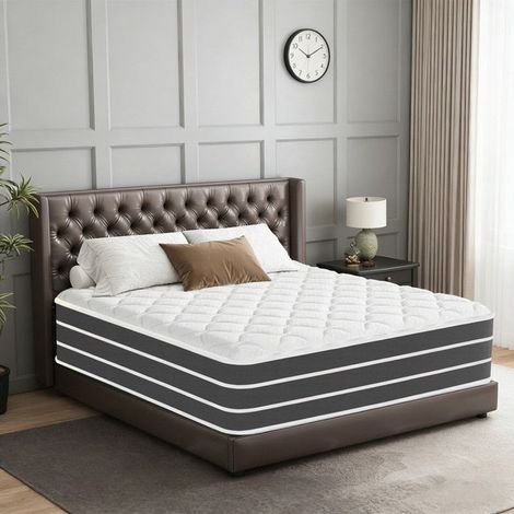 Matelas 140x190 - YIDATONG - RIV004 - 30 cm épaisseur - Ressorts ensachés - Mousse à mémoire 10 zones
