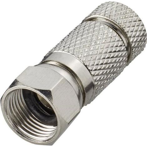 Connecteur F - Étanche - Diamètre Câble 6 mm - Pour Installation Extérieure ou Intérieure - 1 Pièce (1/2)
