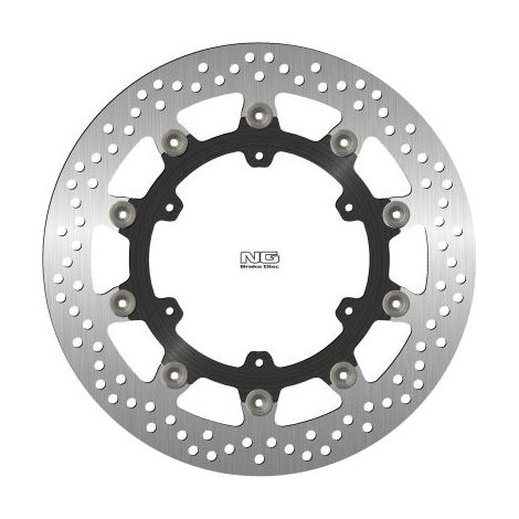 Disco de freno delantero NG para KTM 1090 Adventure '13-'17, 1190 ADV/1090 ADV '13-'17, 1290 Super Adventure '17-'21, +ADV 790 '18-'20, 890 Adventure '21 (320 x 137 x 5 mm) (6 x 6,5 mm) flotante (cent