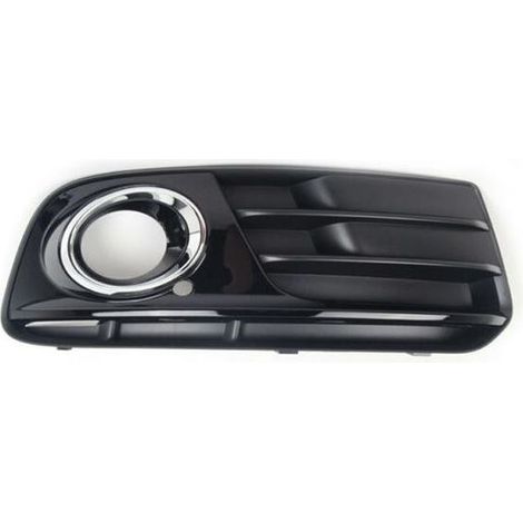 Grille de pare-choc avant droite noire/chromée avec trou anti-brouillard Audi Q5 2012-2017