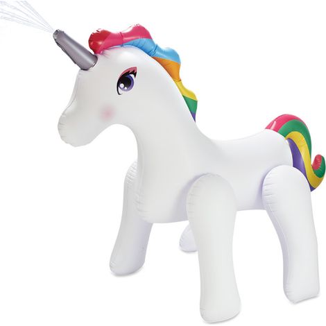 Summer Waves Kinder Wassersprinkler Einhorn  Gartendusche für Kinder  211x127x284 cm