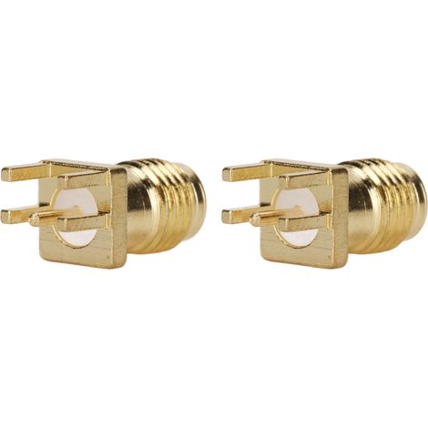 Connecteur SMA femelle 4 broches, 100 pièces, base à souder, adaptateur RF large bande, montage sur bord, prise SMAKE haute fréquence. (1/5)
