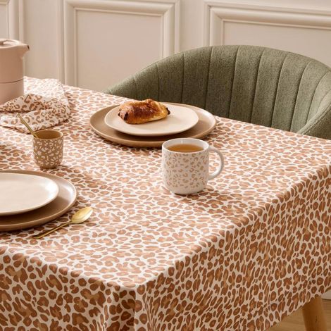 Nappe en Coton "Leopardi" 150x250cm Beige
