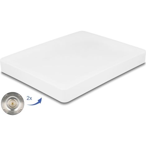 Delock Antena WiFi 6 MIMO 2 x N hembra 8 dBi montaje en poste direccional al aire libre